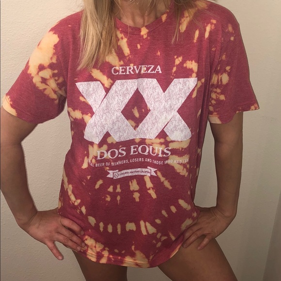 Other - DOS EQUIS custom bleached top